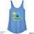 Beach Squad shirt ladies tank top rooted vibes blue back