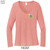 Beach Squad shirt ladies long sleeve rooted vibes coral front