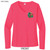 Beach Squad shirt ladies performance long sleeve ride waves pink front