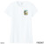 Beach Squad shirt peace van ladies short sleeve white front