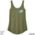 Beach Squad shirt windsurfing waves ladies tank top green front