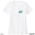Beach Squad shirt windsurfing waves ladies performance short sleeve white front