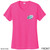 Beach Squad shirt windsurfing waves ladies performance short sleeve pink front