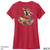 Beach Squad ladies short sleeve shirt in red