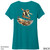 Beach Squad ladies short sleeve shirt in teal