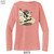Beach Squad ladies long sleeve V-neck shirt in blush