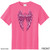 Beach Squad youth performance short sleeve shirt in pink