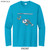 Beach Squad youth performance long sleeve in light blue