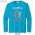 Beach Squad youth performance long sleeve in light blue