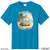 Beach Squad youth performance short sleeve shirt in blue