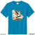 Beach Squad youth performance short sleeve shirt in blue