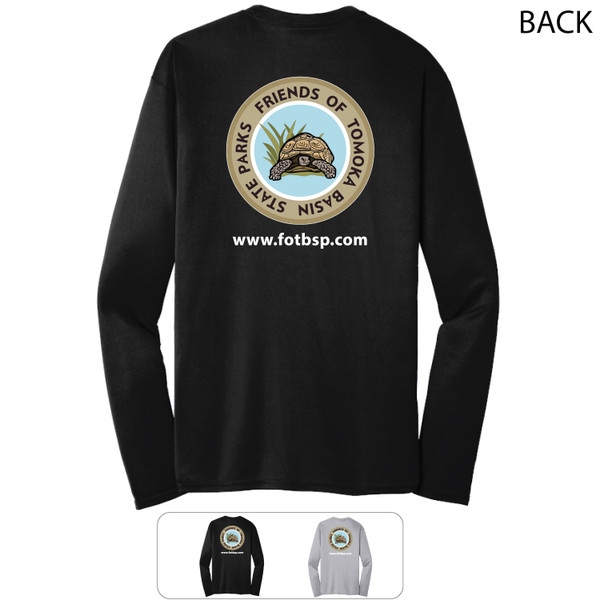 Back of Friends Of Tomoka Basin State Park long sleeve shirt with Color Options Back of Friends Of Tomoka Basin State Park long sleeve shirt with Color Options
