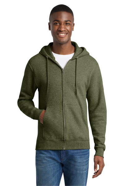 PORT & CO - Core Fleece Full-Zip Hooded Sweatshirt