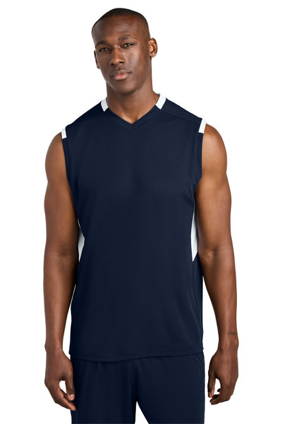 SPORT-TEK - Club Sleeveless V-Neck