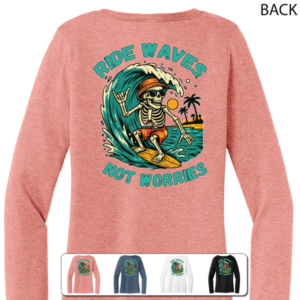 Beach Squad shirt ladies long sleeve ride waves