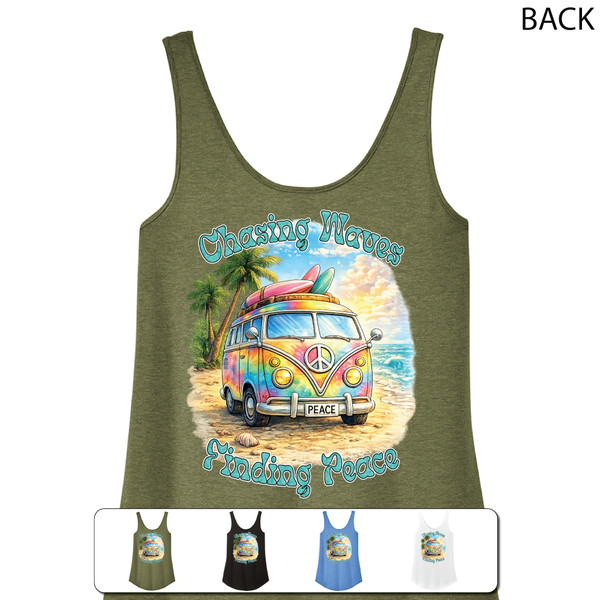 Beach Squad shirt Peace Van Ladies tank top
