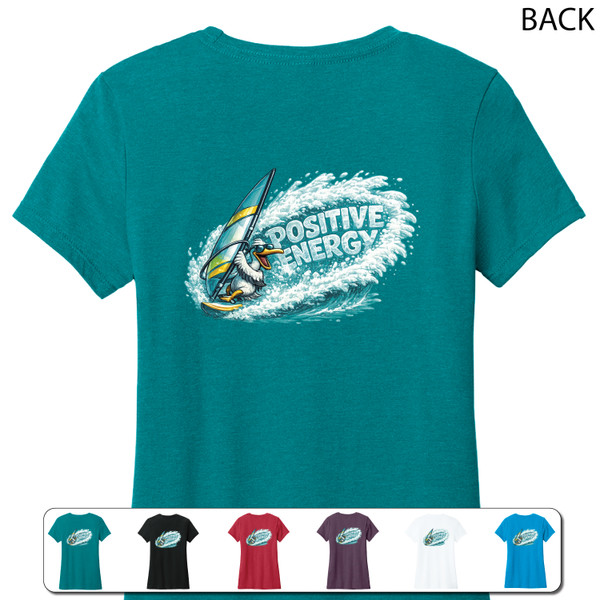 Beach Squad shirt ladies short sleeve windsurfing waves