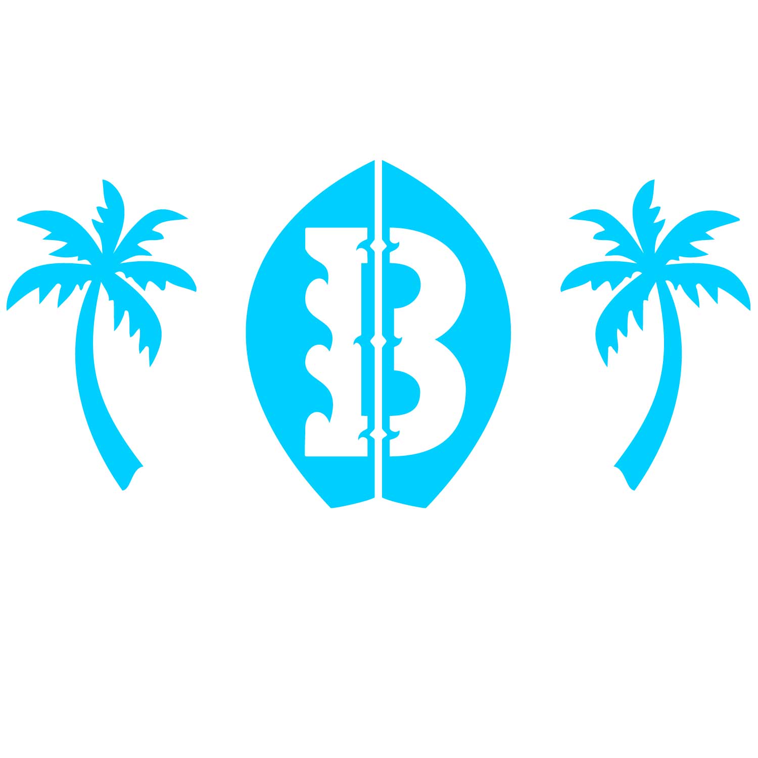 Beach Squad Design Simple Sleeve  in Neon Blue