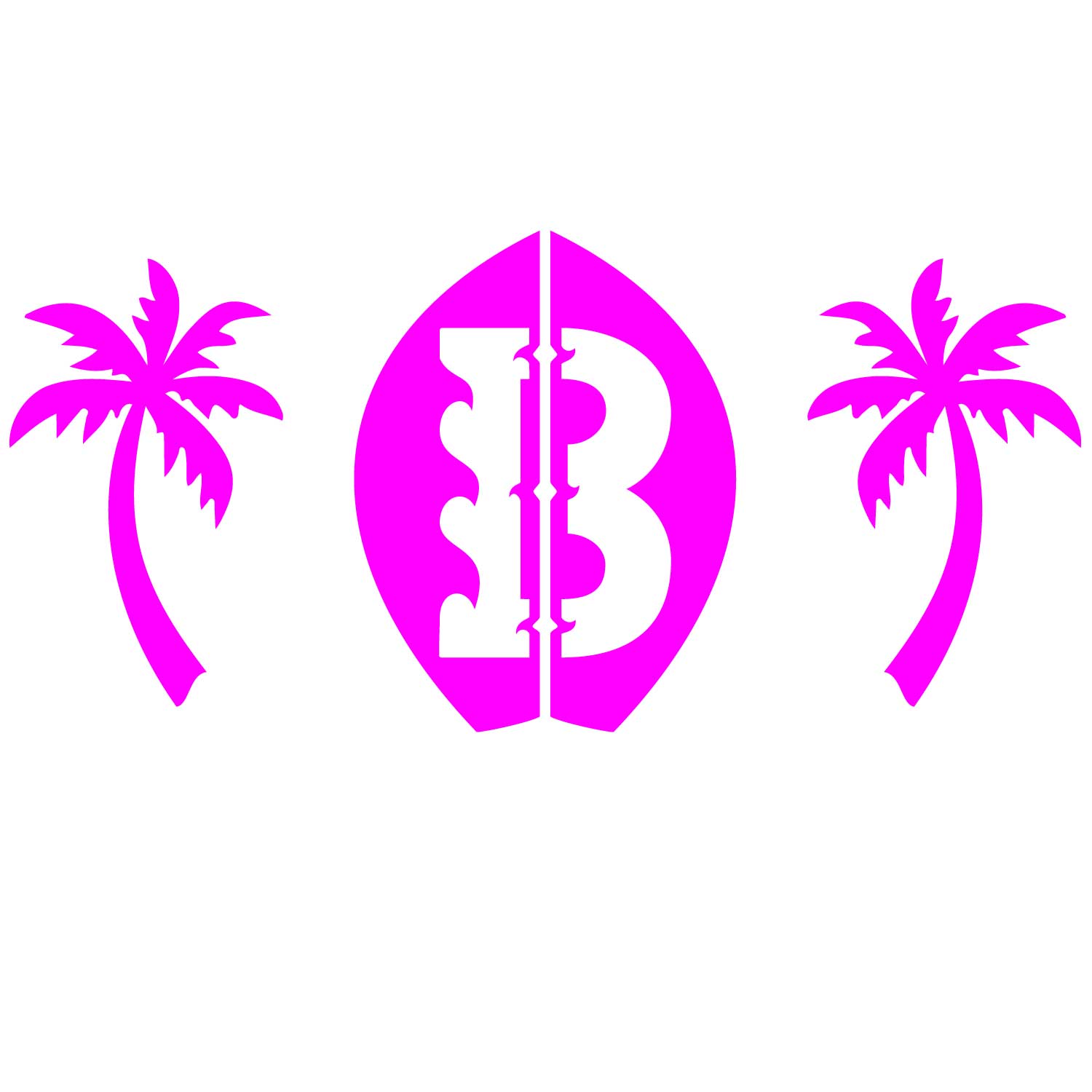 Beach Squad Design Simple Sleeve  in Pink