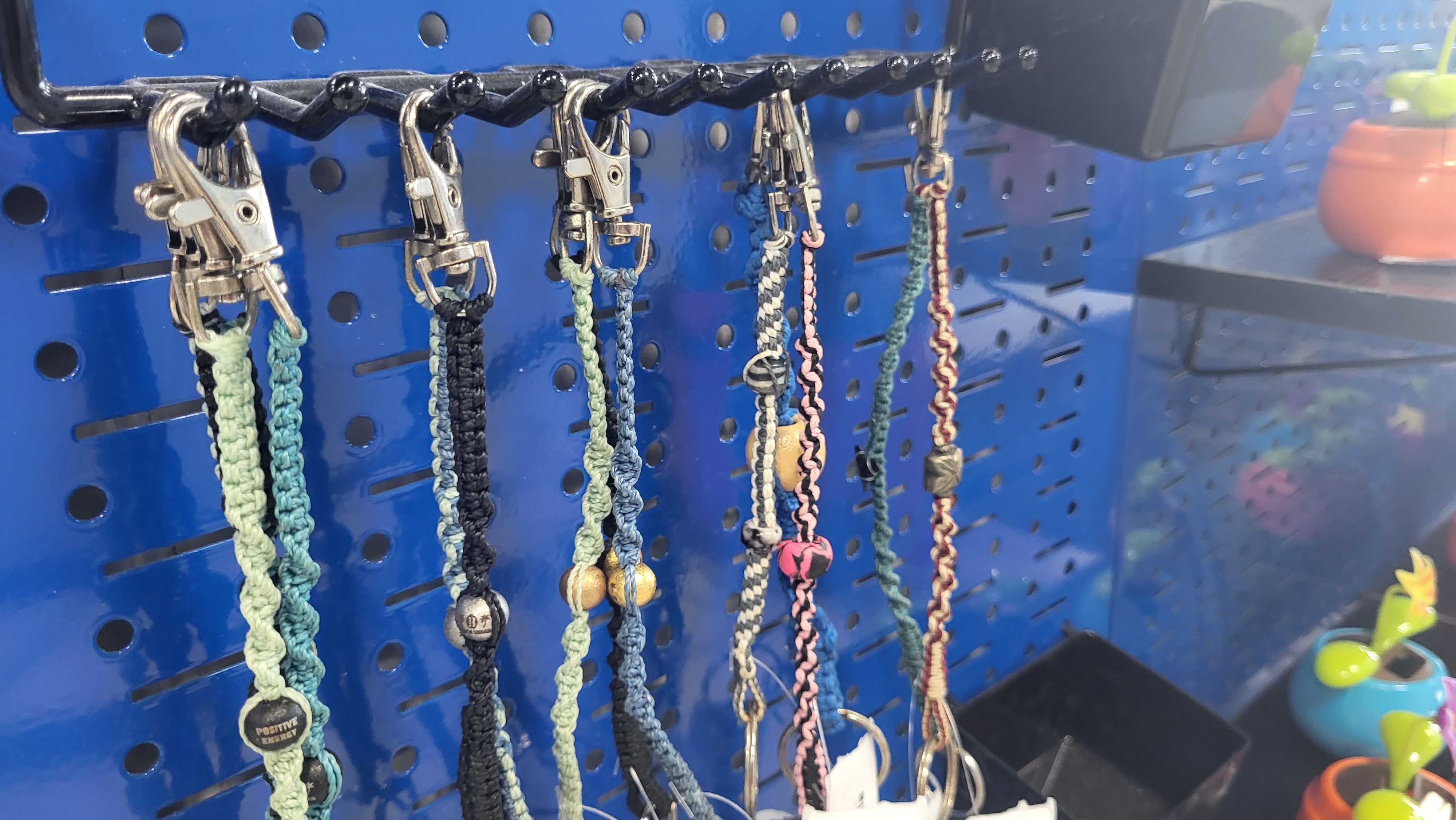 Beach Squad custom handmade macrame keychains by mollie sioux