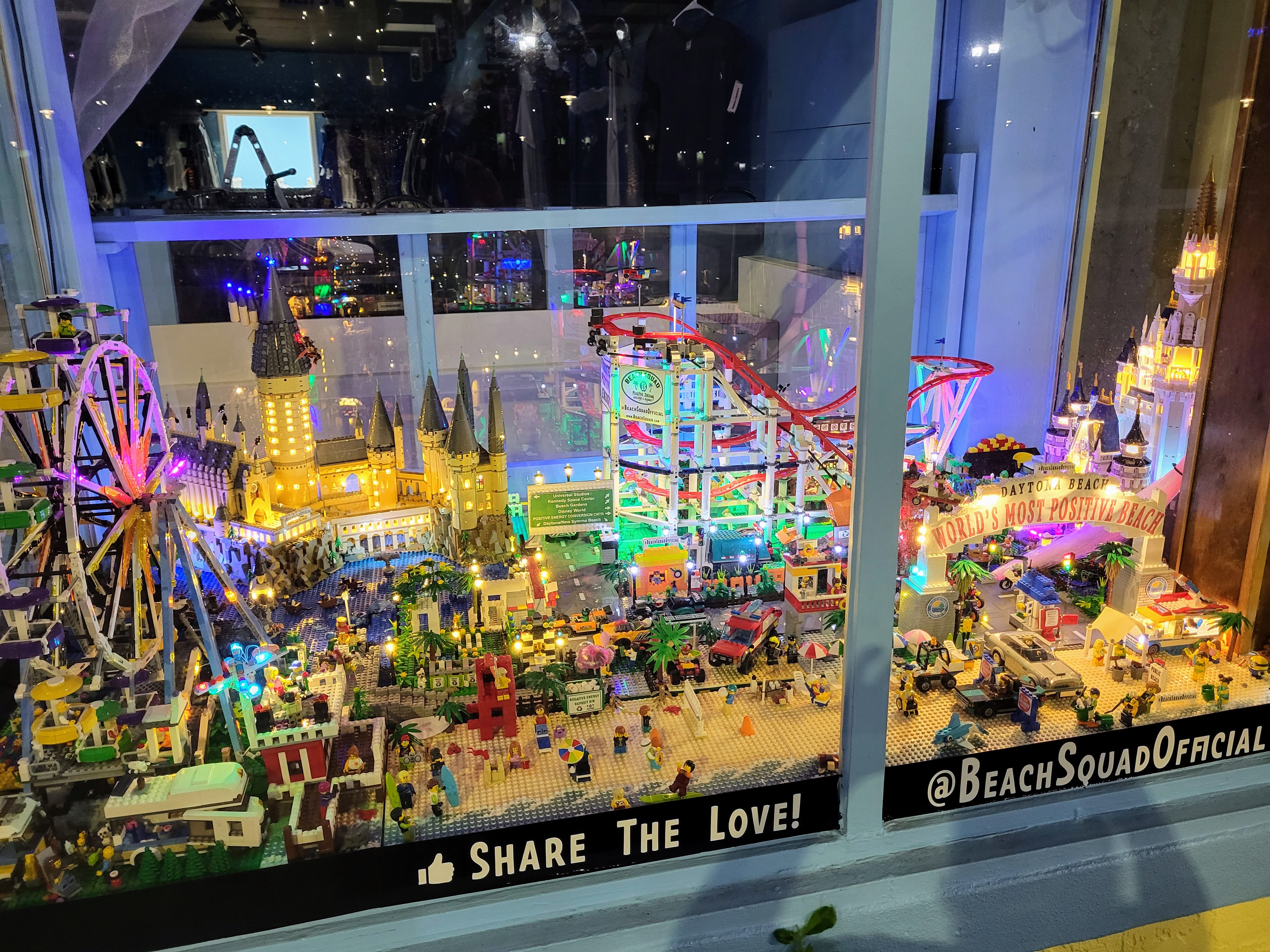 Beach Squad Store Location Lego Window display