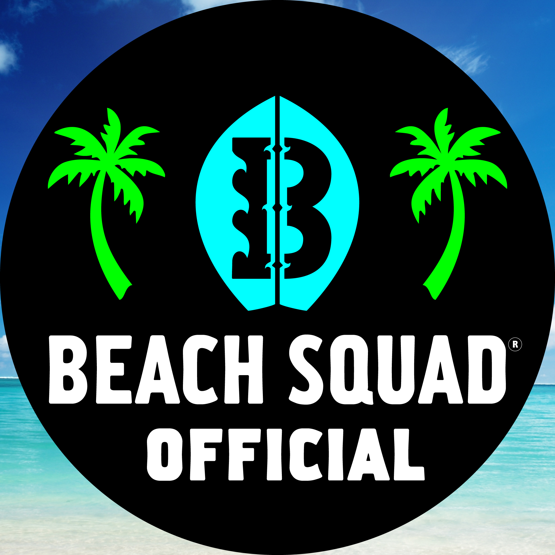 Beach Squad Official @beachsquadofficial Social Media Logo