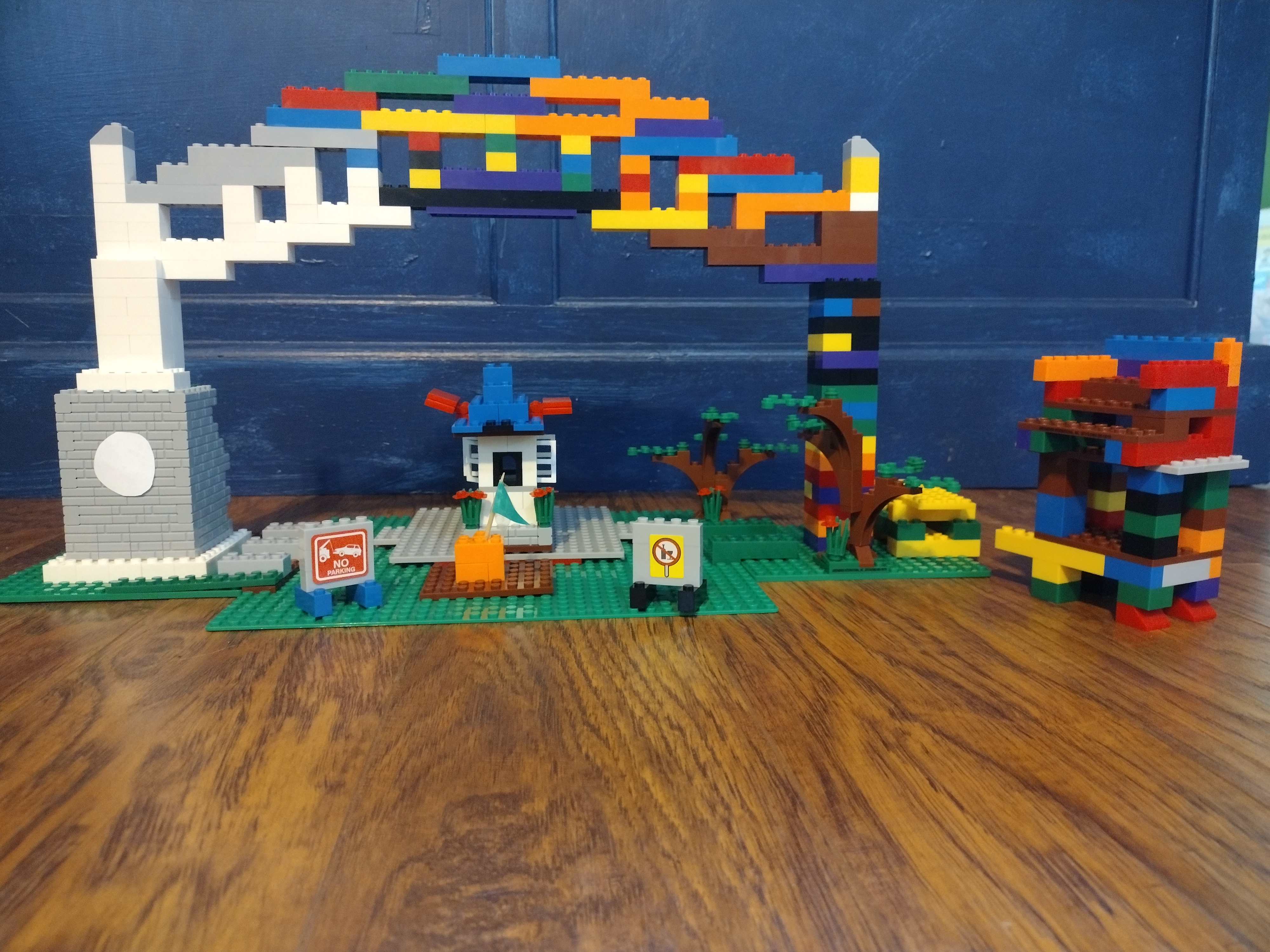 Beach Squad Lego Window Display Worlds MOst famous Beach sign Construction