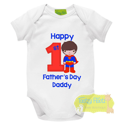 First Fathers Day - Superman (Standing) Design