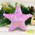 Personalised Velvet Christmas Star Ornament for Christmas Tree - Purple  with White & Gold Embroidery