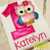 Owl Themed Birthday (Pink Number & Pink Tutu) Set