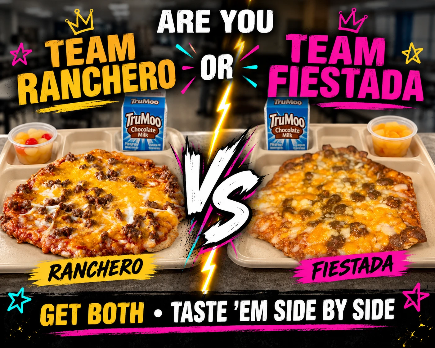 School Lunch Showdown nostalgic pizza