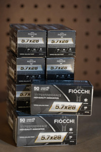 Fiocchi Ammunition Fiocchi Hyperformance Defense 5.7x28 40 gr Tipped Hollow Point Fiocchi Ammunition Fiocchi Hyperformance Defense 5.7x28 40 gr Tipped Hollow Point