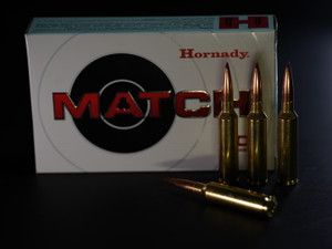 Hornady Match 7mm PRC 180 gr ELD Match ammo box with cartridges – built for elite long-range performance