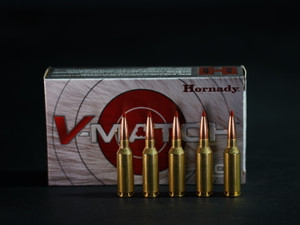Hornady 22 ARC V-Match 62gr ELD-VT delivers precision and predator-stopping terminal performance. Ideal for coyote hunters and long-range varmint shooters using modern AR platforms.