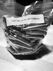 NOSLER 25-06 REM BRASS 100 COUNT
