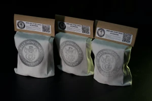 6mm ARC 87gr V-MAX Canned Ham ammo in 40 and 100 round bag packaging