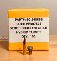 Berger 120gr LRHT 6mm Field and Terminal Performance Review