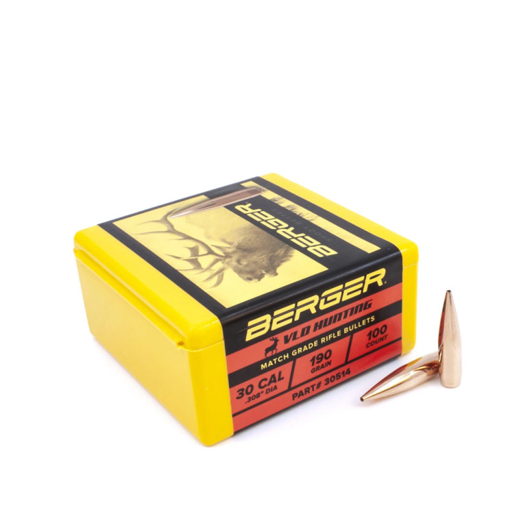 BERGER 30CAL 190GR VLDH 100 COUNT