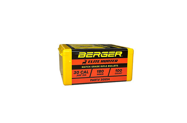 BERGER 30 CAL 180GR ELITE HUNTER 100 COUNT