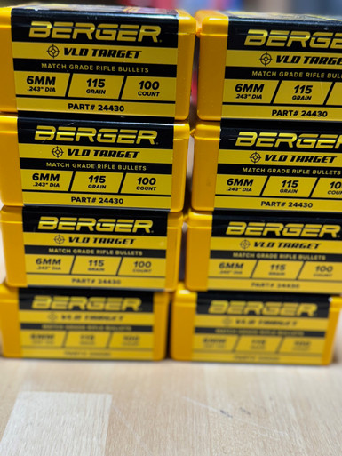 Berger Vld Target 6MM 115 GR