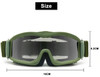GSF Airsoft Flak Tactical Goggles w/ 2 Extra Lenses