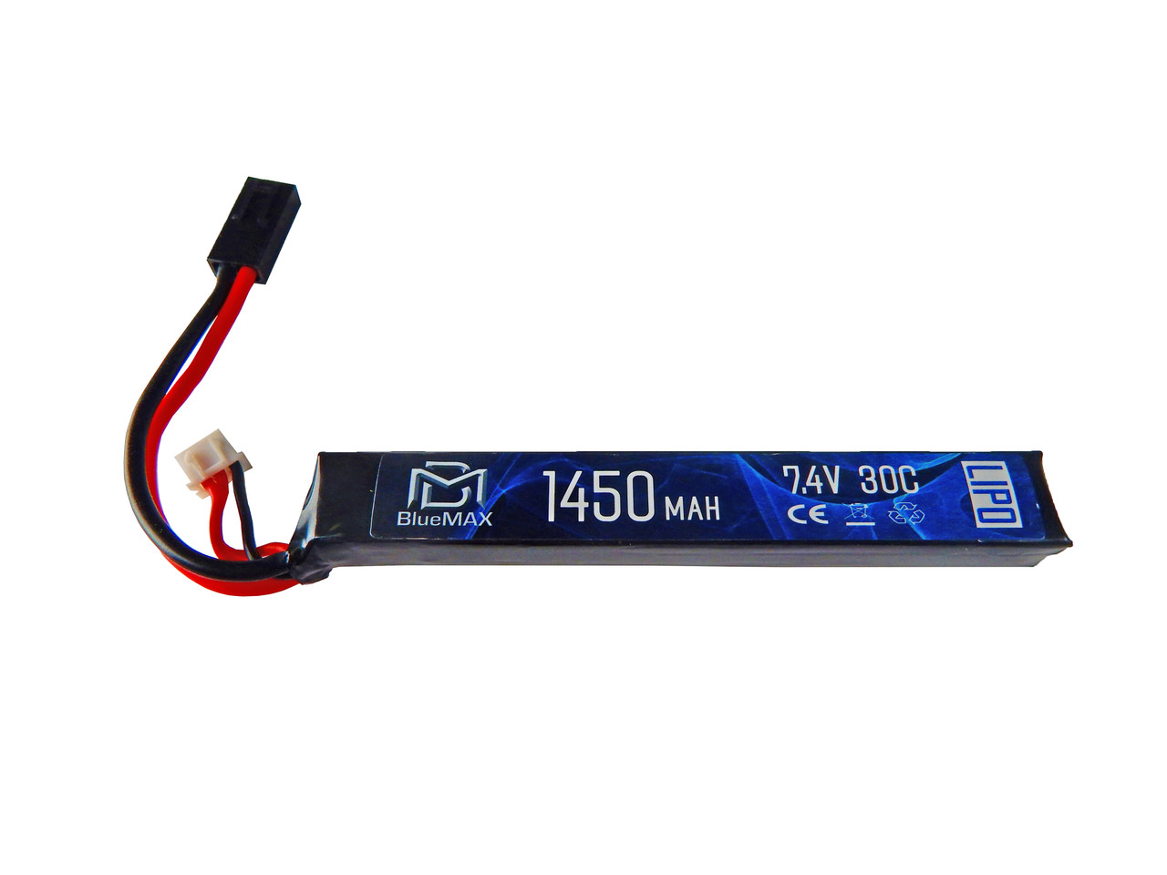 BLUE MAX - Batterie Lipo 7,4V 1100mAh 20C - Heritage Airsoft