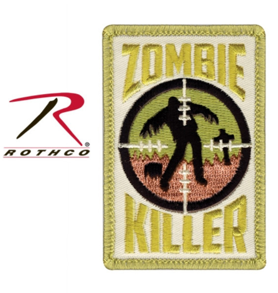 “Zombie Killer” Airsoft Patch w Velcro Back