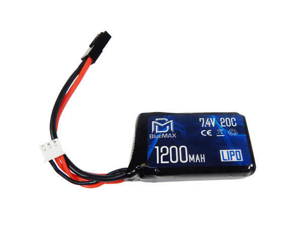 BlueMax 7.4v 1200mAh 20c Lipo Battery Micro PEQ