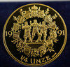 1991 Switzerland 1/4 Ounce Gold 700th Anniversary Coin - Free Shipping USA