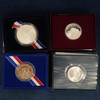 US Commemorative Variety Proof & UNC Silver Lot - 8 Coins Total - Free Ship USA