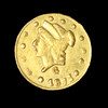1871 1/4 Quarter Dollar California Fractional Gold Ex Jewelry - Free Ship USA