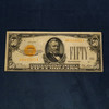 1928 $50 Gold Certificate - Woods & Mellon - Free Shipping USA