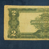 Series 1899 $2 Silver Certificate Mini Porthole U.S. Large Note Damaged