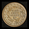 1837 Hard Times Half Cent Token - Free Shipping USA